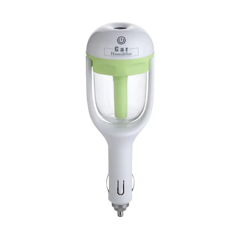 Мини автомобиль ароматерапия USB зарядное устройство увлажнитель воздуха очиститель от распылителя добавить воду с ароматом эфирного масла диффузор высокого качества - Цвет: Зеленый