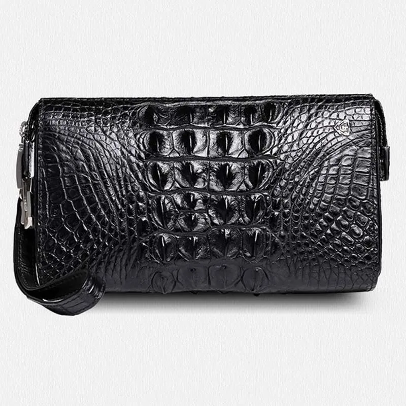 

2018 gete Thailand men crocodile handbag male leather large capacity handbag combination lock hand bag men bags