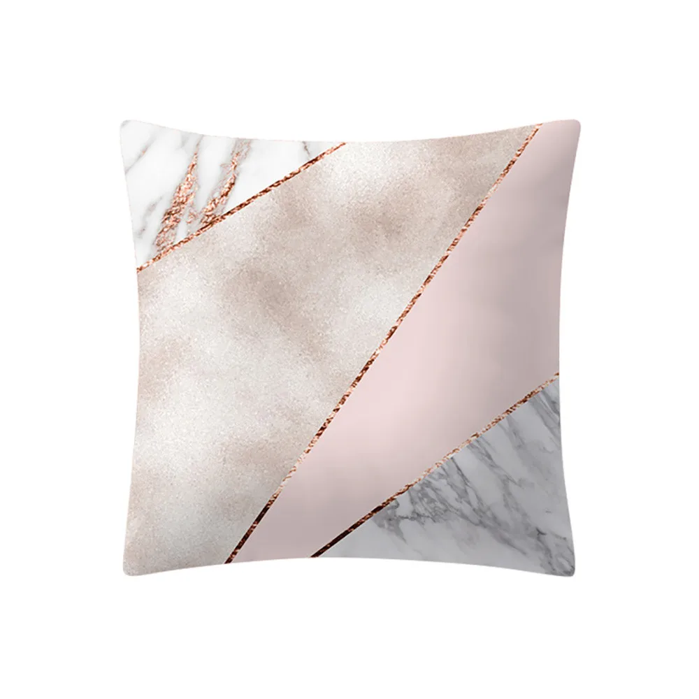 Mikksire Rose Gold Pink Cushion Cover Square Sofa Car Throw Pillowcase Cotton Linen 45x45cm Pillow Case Home Decoratio D1