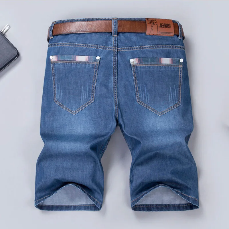 Men's Denim Shorts Good Quality Short Jeans Men Cotton Solid Straight ...