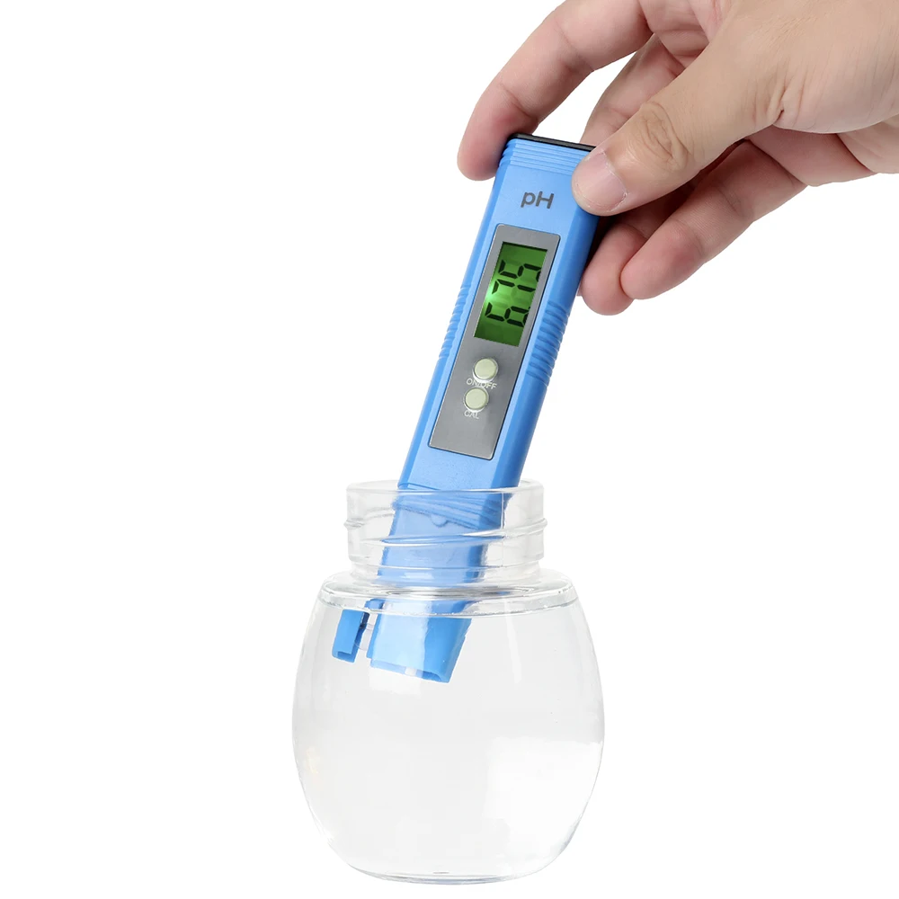 PH Tester Meter Digital for Water Hydroponics Aquarium Pool Food PH Test for Hydroponics 0.01