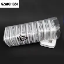 SZAICHGSI 1000 шт 1 м белый 8pin синхронизации данных адаптер Зарядное устройство USB кабель для iPhone 5 6 7 ipad с прозрачный пенал