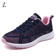 Running Shoes New Light Weight Mesh Sports Shoes and Trendly Jogging Sneakers for woman Autumn Flat Walking Trend Shoes