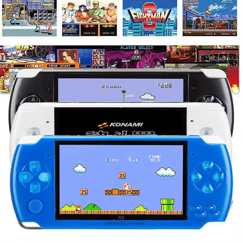 

4.3 inch screen handheld Game Console mp4 player MP5 Console game player real 8GB support for psp game camera video e-book
