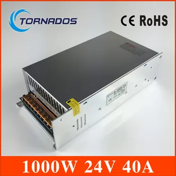 

Single Output DC24V 40A 1000W Switching Power Supply AC DC 24V Converter Voltage Transformer SMPS for LED Strip light S-1000-24