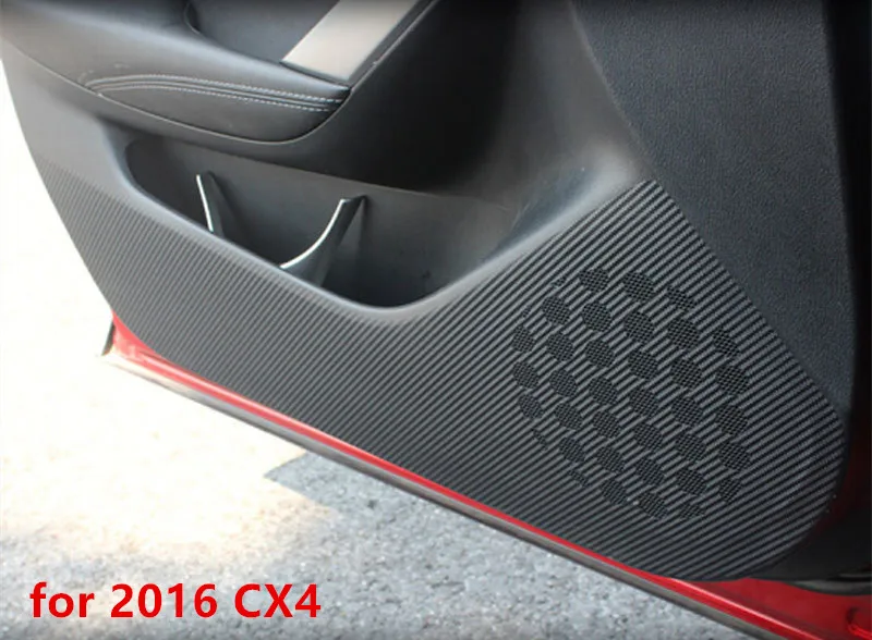 Для Mazda CX4 CX 5 CX-5 Axela Atenza автомобильный Стайлинг интерьерная наклейка боковая защита края коврик анти-удар двери коврики наклейка - Название цвета: Коричневый