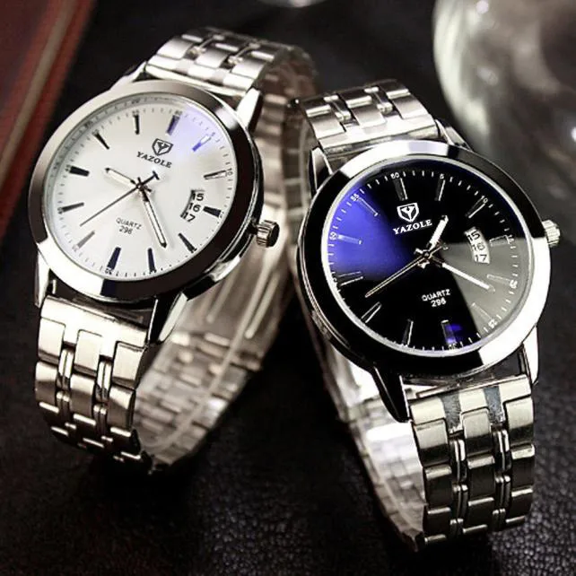 YAZOLE Watches Top Brand Luxury Waterproof Date Noctilucent Stainless Military Wrist Watches Men Sports Watch Relogio