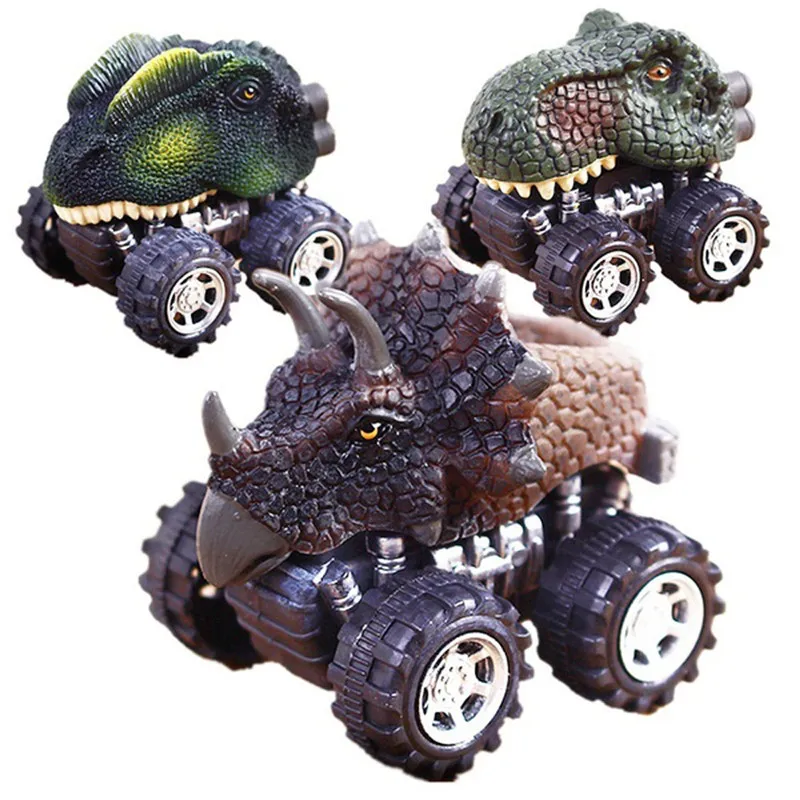 

2019 Fashion Children Toys Gift Dinosaur Model Mini Toy Car Back Of The Toy Car Gift Model for children Educational Toys