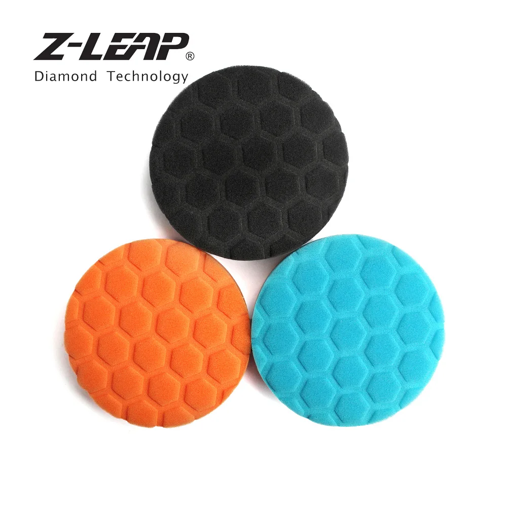 Z LEAP 3 шт 3/4/5 дюймов полировка губка для полировки дисков гексагональной дизайн