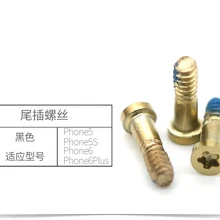 FEORLO 50 шт./партия оригинальные золотые Новые запасные части 5 точечные звезды Pentalobe нижние крепежные винты для iPhone 5 5S 6 6s 6plus