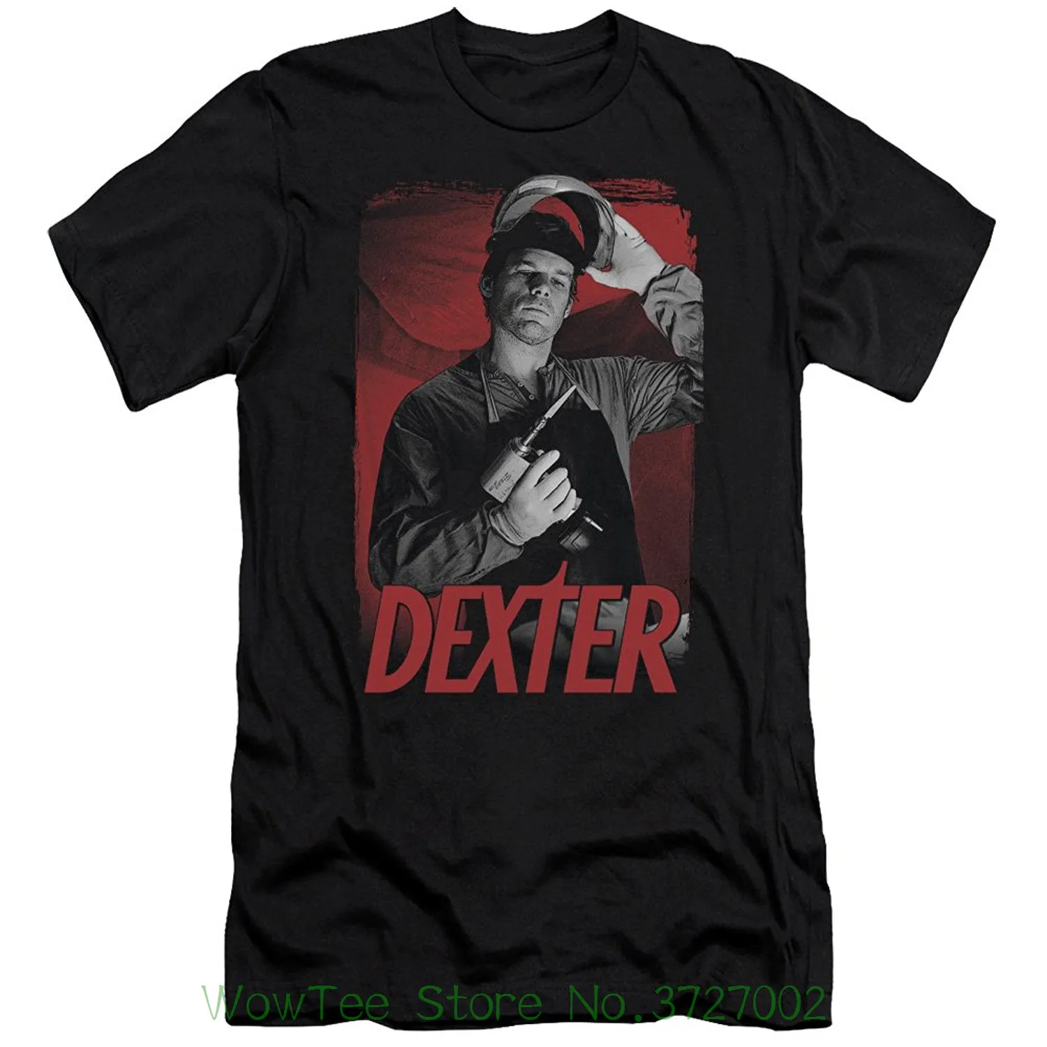 preço Dexter Horror Série de Televisão Drama Crime Sob A Máscara Adulto Magro T shirt Dos Homens T shirts Moda 2018