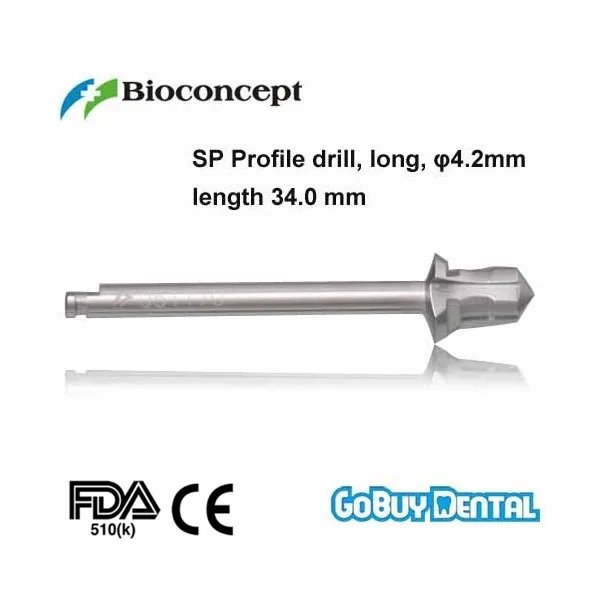 

Совместимая дрель Straumann Dental инструменты для имплантации SP, D4.2,WN,L34.0 051170