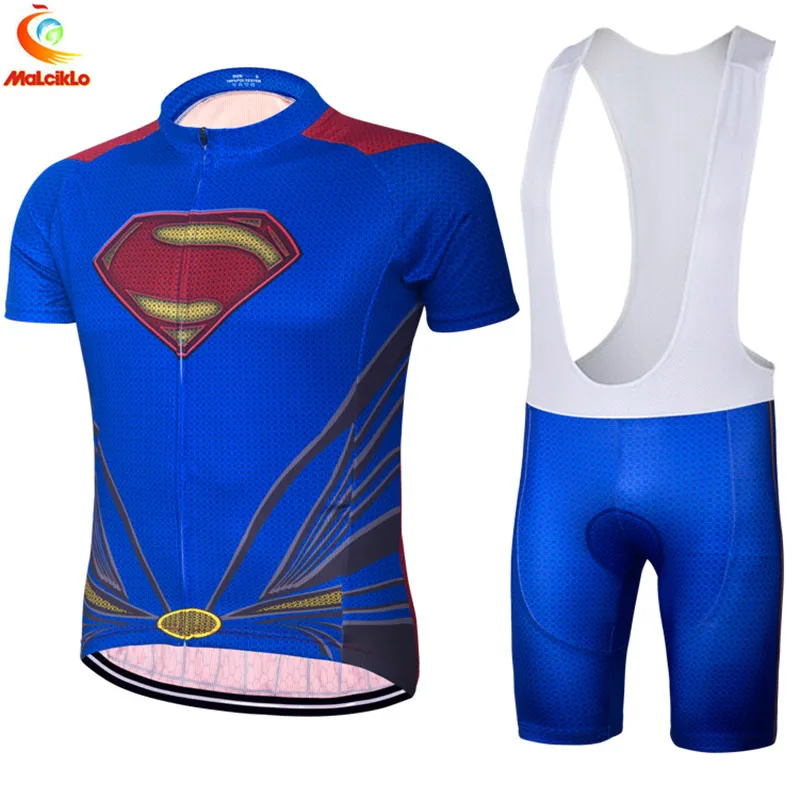 

Hot Sell Superman cycling jersey 2018 ropa ciclismo hombre bike team maillot cycling sets captain america sports clothing