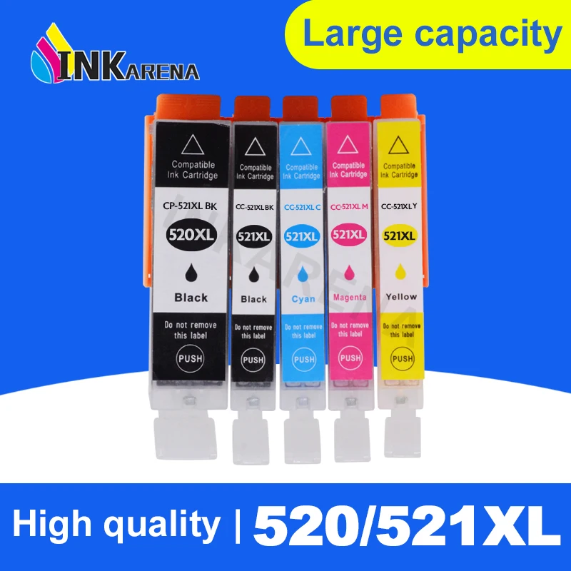 

PGI 520 521 PGI-520 CLI-521 Ink Cartridge For Canon Pixma MP540 MP550 MP560 MP620 MP630 MP640 MP980 iP3600 ip4600 ip4700 Printer