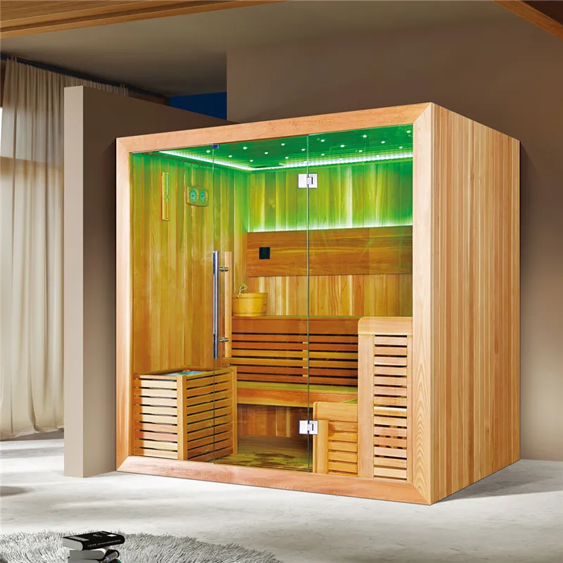 2 person home use dry sauna rooms Finland wood indoor mobile sauna room