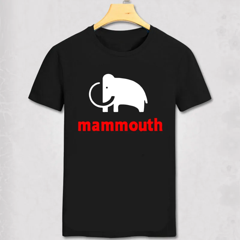 

mammoth T-shirt Homme - Mammouth logo animal amusant vintage logo france T Shirt Men Fashion cotton Tee Shirt