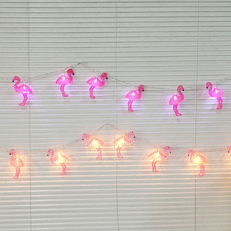 2pcs-1-6m-Amazing-Hot-Pink-Theme-Party-Supplies-Flamingo-LED-String-Starry-Light-Romantic-lamp