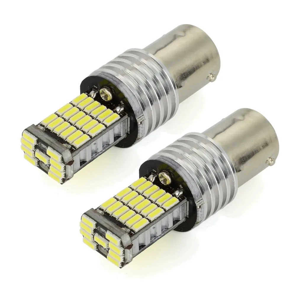 2 шт. 1156 BA15S 45 SMD 4014 светодиодный ные лампы для автомобиля сигнал поворота