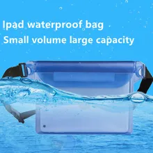 Универсальный Ясно Водонепроницаемый Телефон IPad мешок три слоя ПВХ карманы водонепроницаемый мешок Пляж подводный телефона