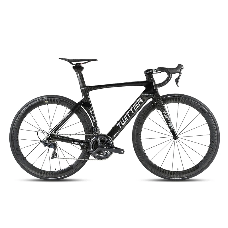 

TWITTER 22 Speed Full Carbon Road Bicycle Carbon Fork Carbon Wheel For 105/R7000 UT/R8000 Components Ultra light 7.8kg