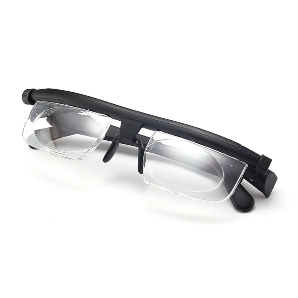 Регулируемые очки без рецепта линзы для близоруких дальнозорких компьютер чтения вождения унисекс переменный фокус очки