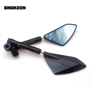 

8 10mm universal motorcycle mirrors cnc Aluminum Rearview Side Mirror FOR triumph motorcycle harley davidson honda cb190r fz1