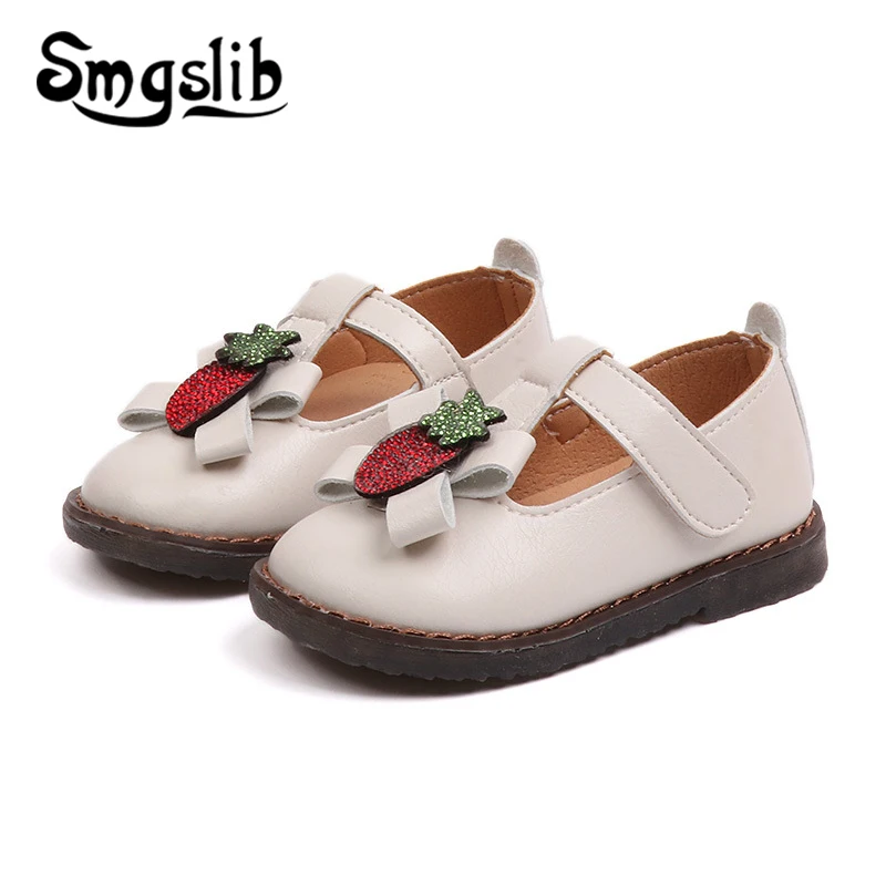 

Girls Leather Shoes Children Princess Party Toddler 2019 Girls Wedding Flower Shoes Kids Dance Pink School Casual Shoes