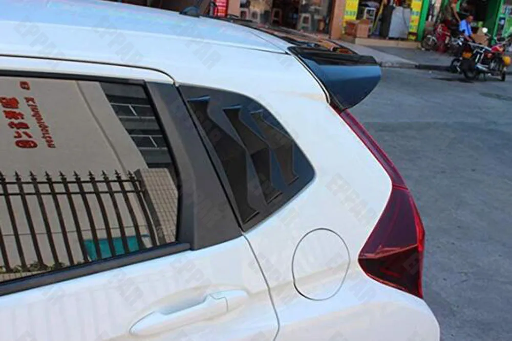 

Black ABS Rear Window C Pillar Triangle for 2014-2018 Honda Jazz GK5