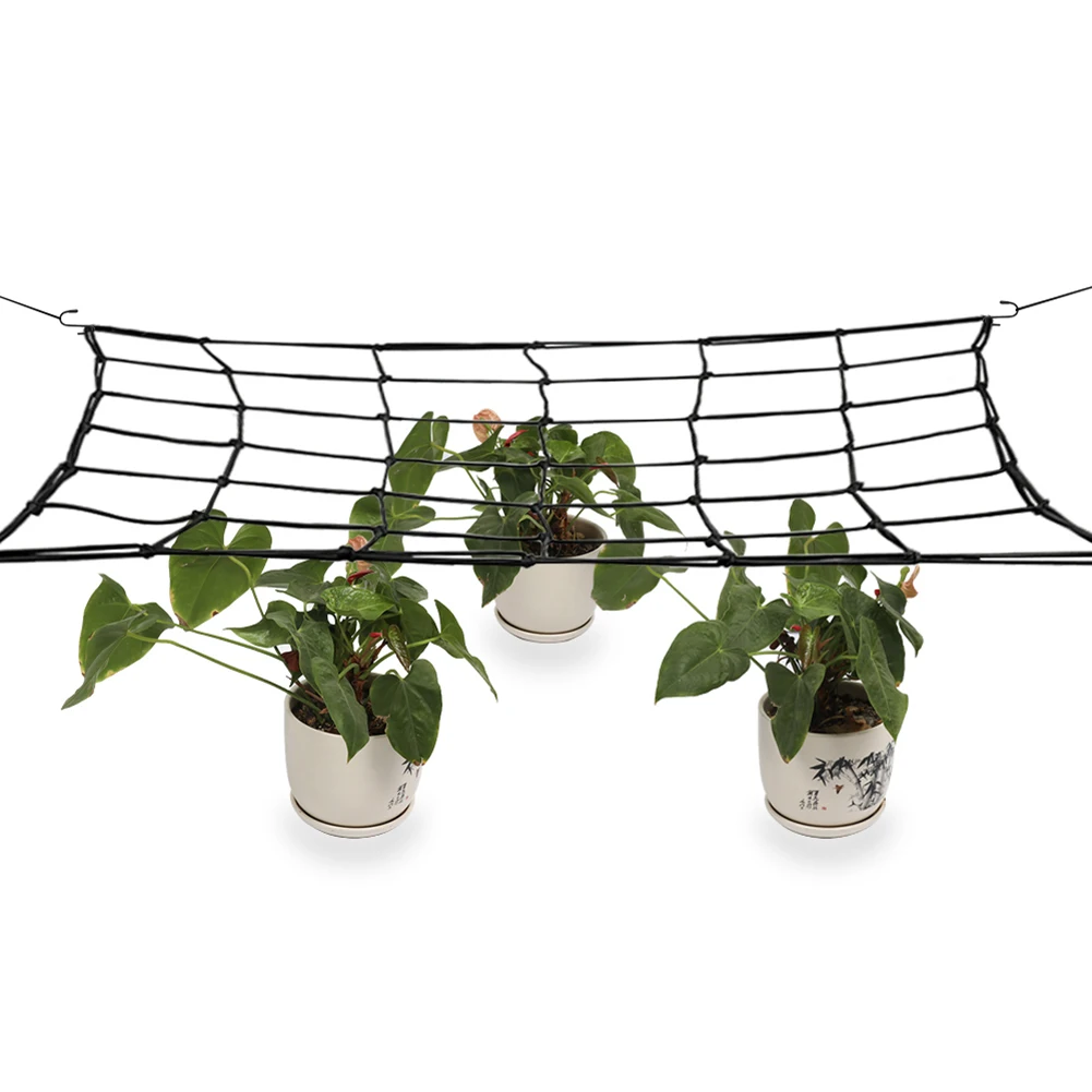 

Elastic Rubber Garden Trellis Net Garden Growing Tent Support Netting for Flower Vegetable Climbing Vine Plants 80*80cm