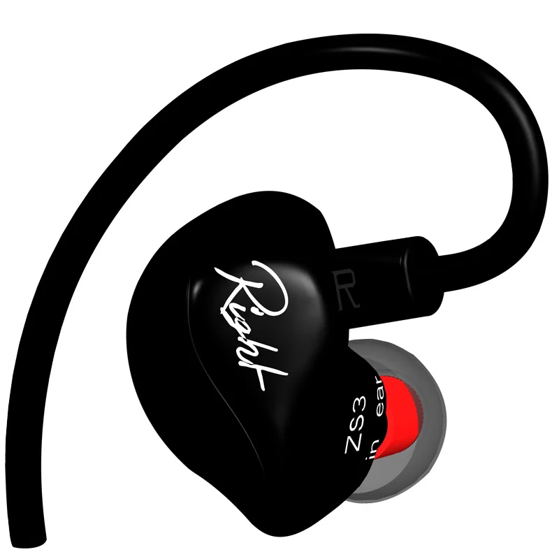  Original KZ ZS3 In-ear Earphone Sport HiFi Metal Earbuds 3.5MM Noise Cancelling Headset MP3 Super Bass Earphones With Microphone 