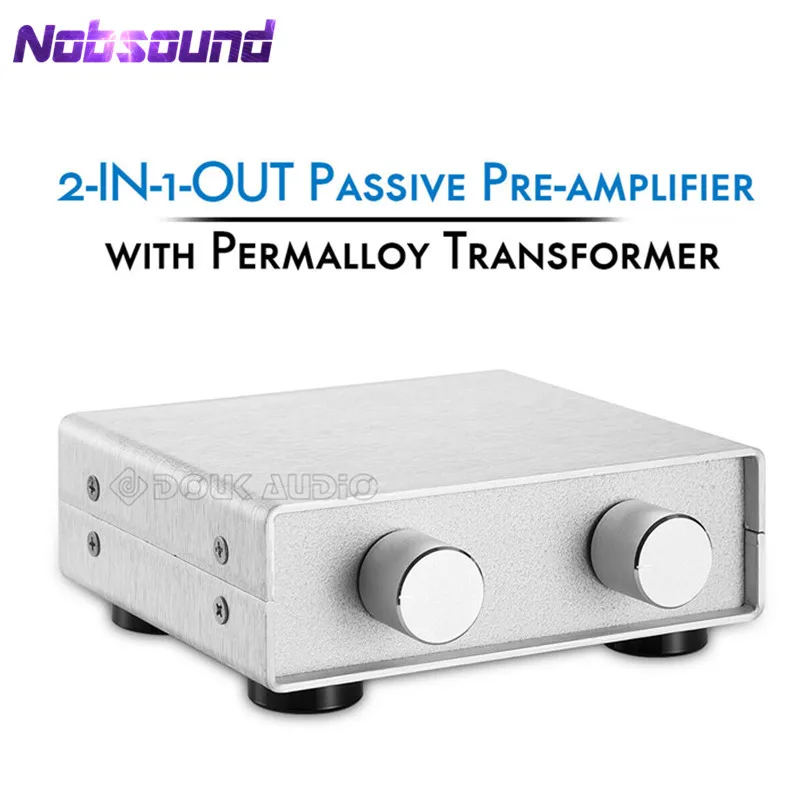 

Nobsound 2-IN-1-OUT Stereo Passive Pre-amplifier with Permalloy Transformer Signal-Umschalter Converter Custom-made