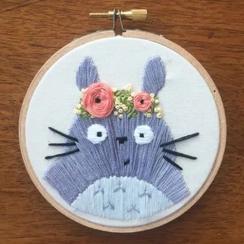 

Embroidery diy handmade material package 3d European embroidery novice primary ribbon simple stereo