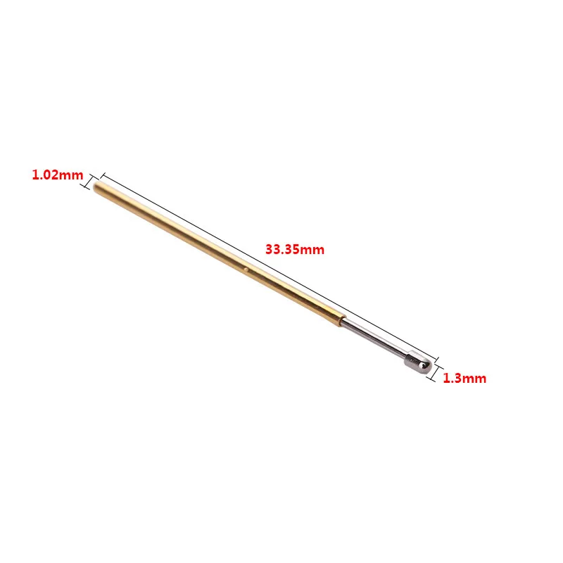 PL75-D2 100Pcs Household Power Probe 1.02mm Metal Spring Test Probe Instrument For Industrial Pressure Test Equipment