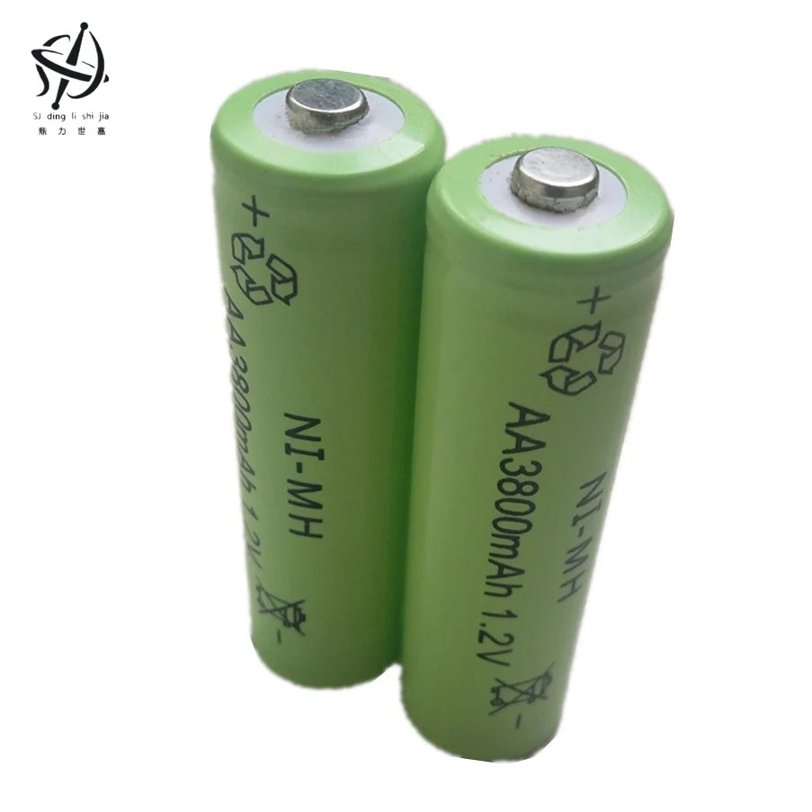 DING Ли Ши Цзя 8 шт./лот AA 3800 mAh 1 2 V доставленных Перезаряжаемые Батарея Ni MH 2A батарея