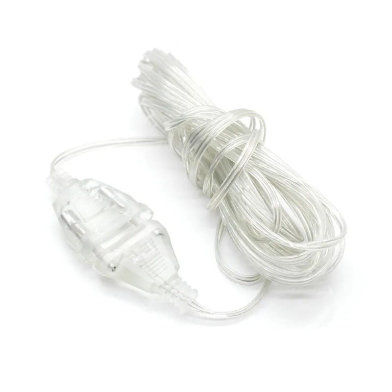 

2m Power Extension Cable Extender Wire for LED String Light Christmas Lights Fairy light EU /US Plug