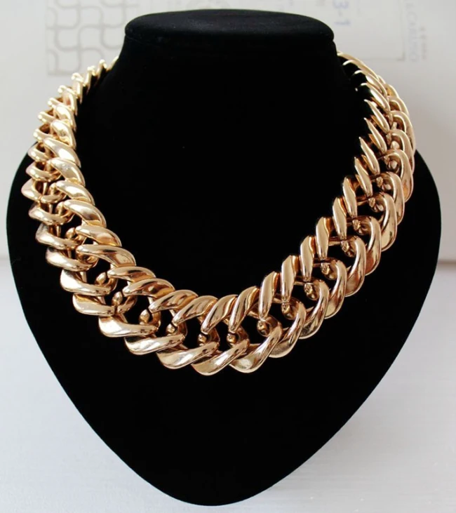 Big Chunky Chain Choker Necklace 
