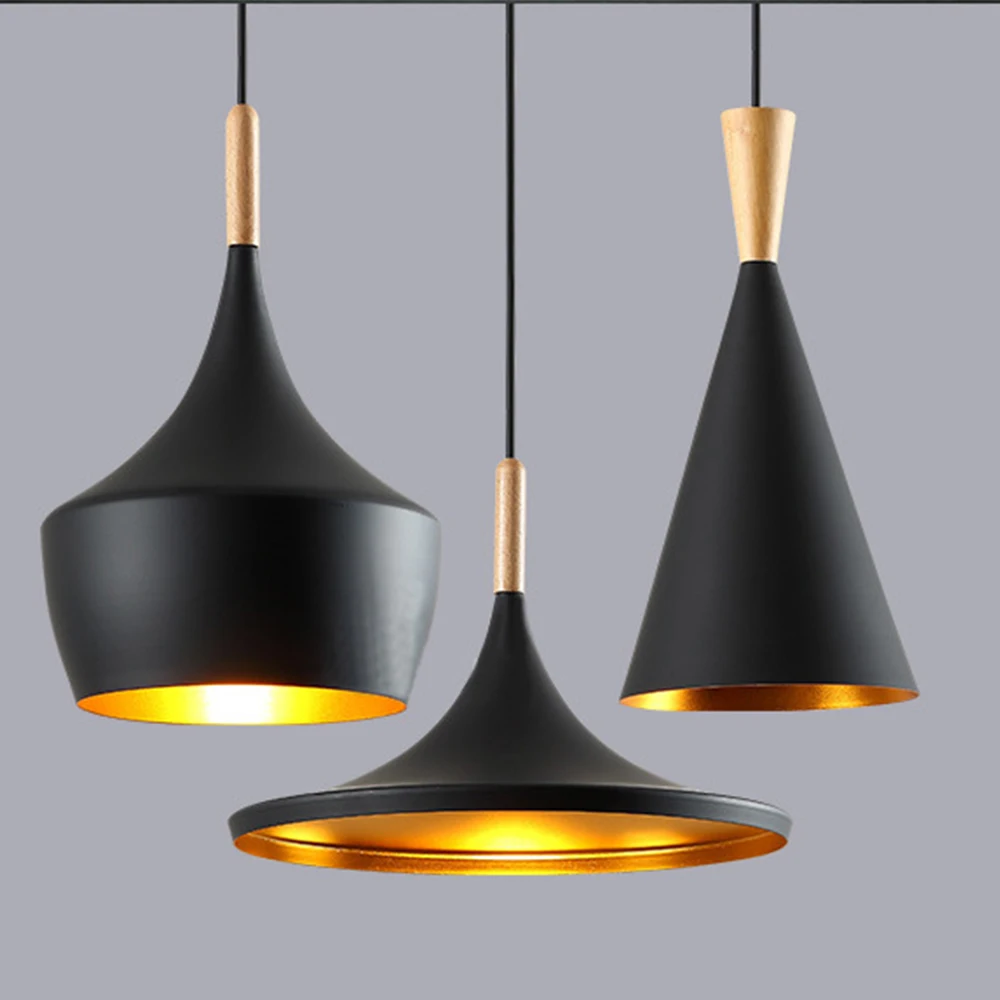 

LED pendant light Nordic style wood lamp creative and simple design for bar restaurant coffee living room hotel reading room