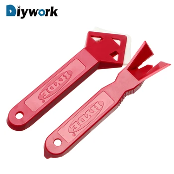 

DIYWORK 2 Pieces/set Surface Glue Residual Shovel Floor Cleaner Tile Cleaner Practical Scraper Mini Handmade Tools Multifunction