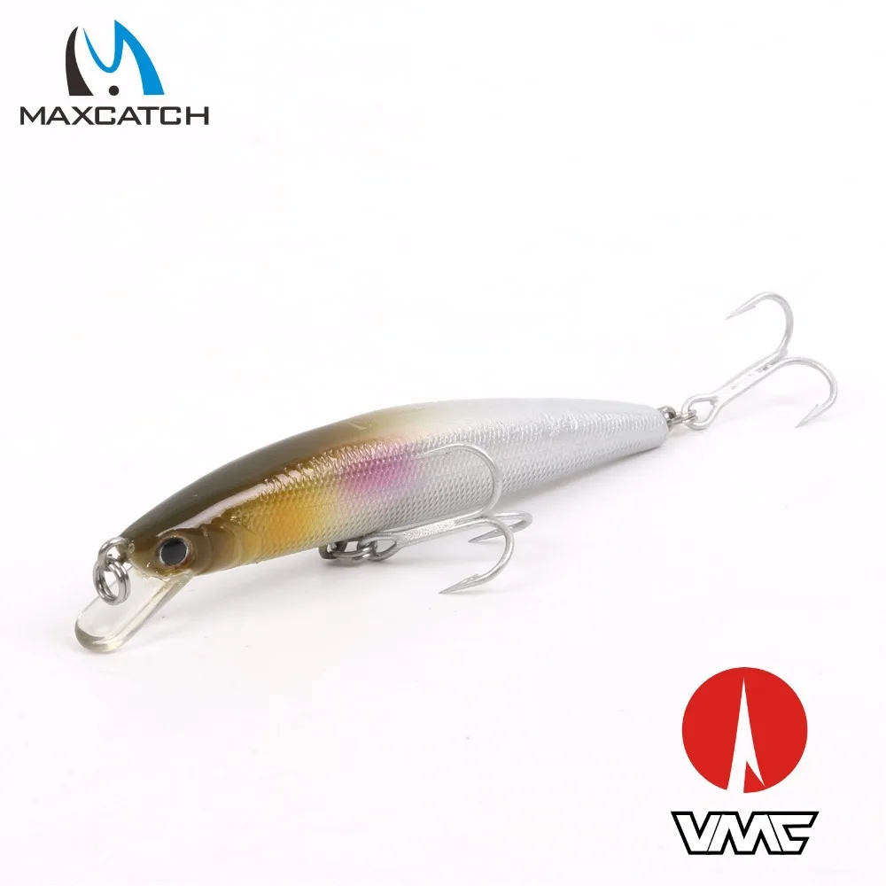 Рыболовная приманка Maxcatch Minnow для ловли окуня кренкбейт с крючками VMC 70 мм/4 3 г