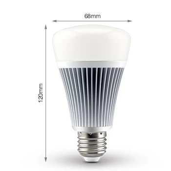 

[Seven neon]wholesales color-temperature changeable and brightness dimmable AC85-265V E27/E26/B22 8W RGB+CCT LED Light Bulb