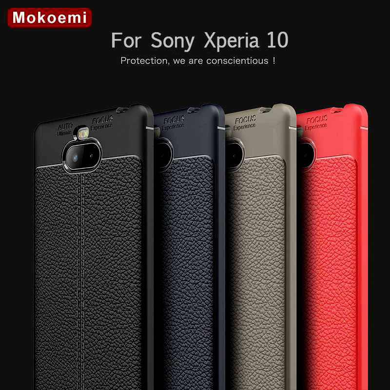 Противоударный мягкий чехол Mokoemi с рисунком личи 6," для sony Xperia 10, чехол для sony Xperia 10 Plus, чехол для телефона