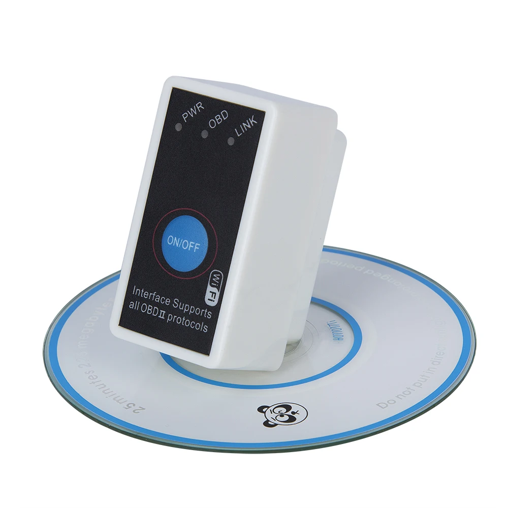 Супер Мини V2.1 ELM327 Wi Fi Интерфейс ELM 327 OBD2 Диагностика автомобилей сканер on/off
