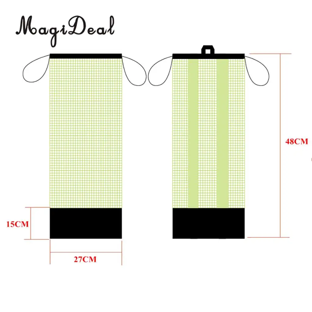 MagiDeal Drawstring Backpack Mesh Gear Bag w/ Shoulder Strap for Scuba Diving Swim Fins Goggles Mask Snorkeling Equipment