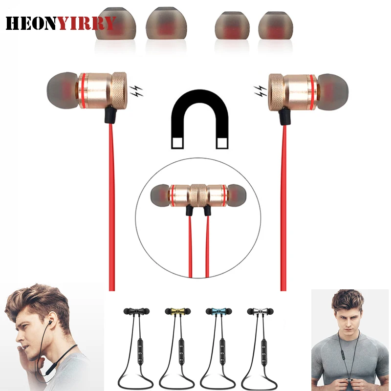 

Magnetic Sport Wireless Headphones Bluetooth Earphone for Xiaomi Mobile IPhone Neckband Ecouteur Bluetooth Fone De Ouvido F2C312