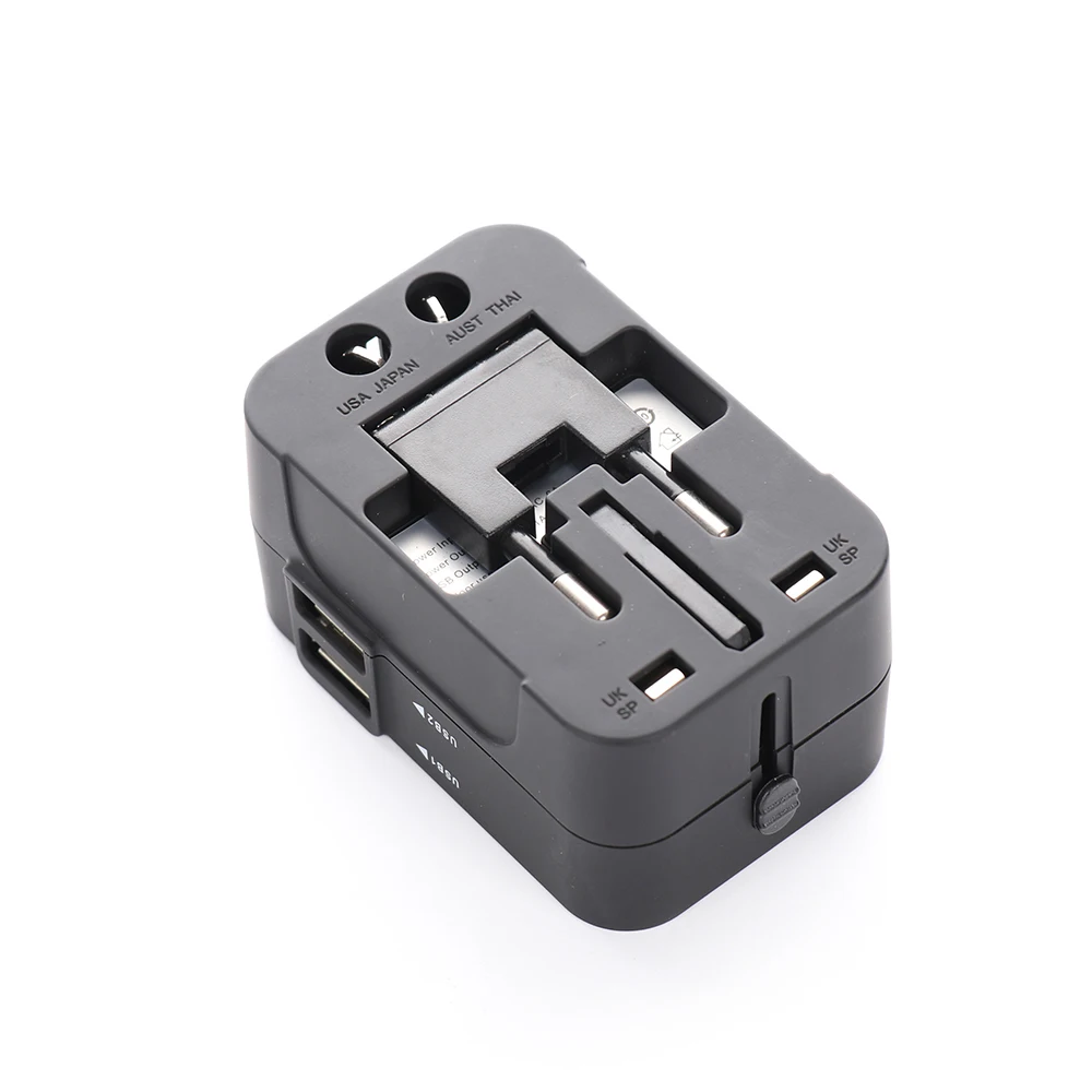 

1pc 2 USB 2.4A Universal Global Travel Plug Adapter Port US/UK/EU/AU Charging Socket
