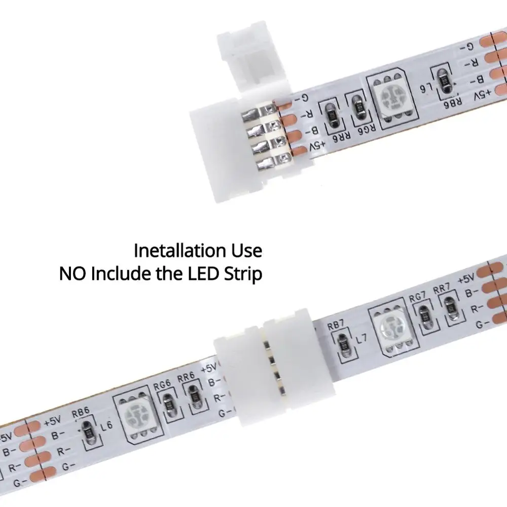 Светодиодная лента 5 шт соединители 2pin 4pin 5pin 8 мм 10 Бесплатная сварка для SMD 3528 2835