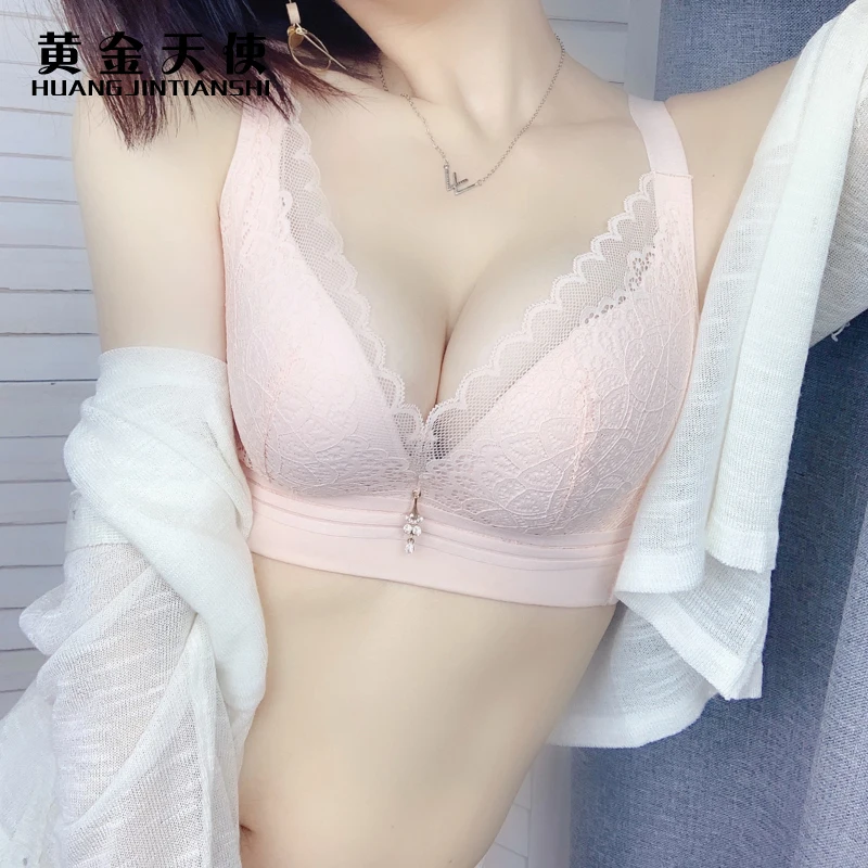 

3/4 cup thin underwear bra set plus size push up non-adjustable bra breast reduction cover B C cup brassiere Sets soutien gorge