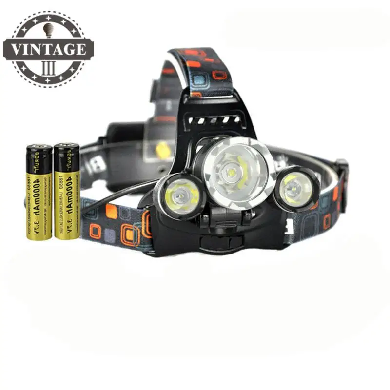 High lumen rj 5000 Flashlight head Torch Headlamp Headlight 6000 Lumens