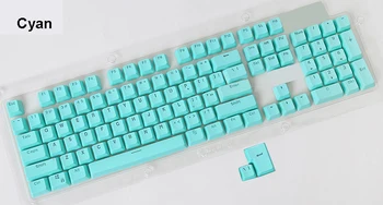

PBT OEM 104-Key ANSI Top Print Shine-Through Double-Shot Keycaps Translucent Backlit for MX Switches of Mechanical Keyboad