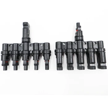 

PV 5T 1 to 5 in Branch parallel connection 30A 1000V Electrical Solar PV Connector Photovoltaic Panel Cable Wire Connect